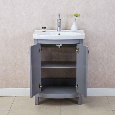 Eviva Jersey 24″ Transitional Bathroom Vanity with White Porcelain Sink Vanity Eviva